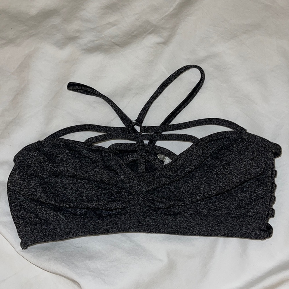 Gray Halter Bandeau